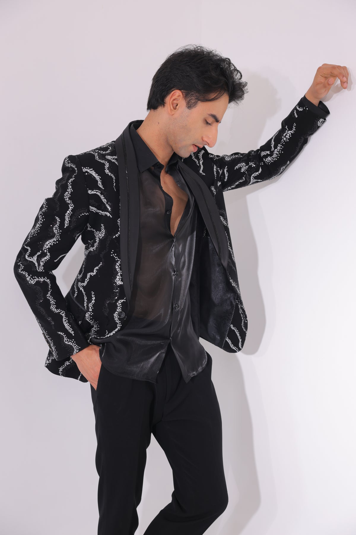 The Onyx Vein Tailored Tuxedo Set