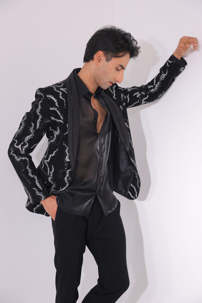 The Onyx Vein Tailored Tuxedo Set