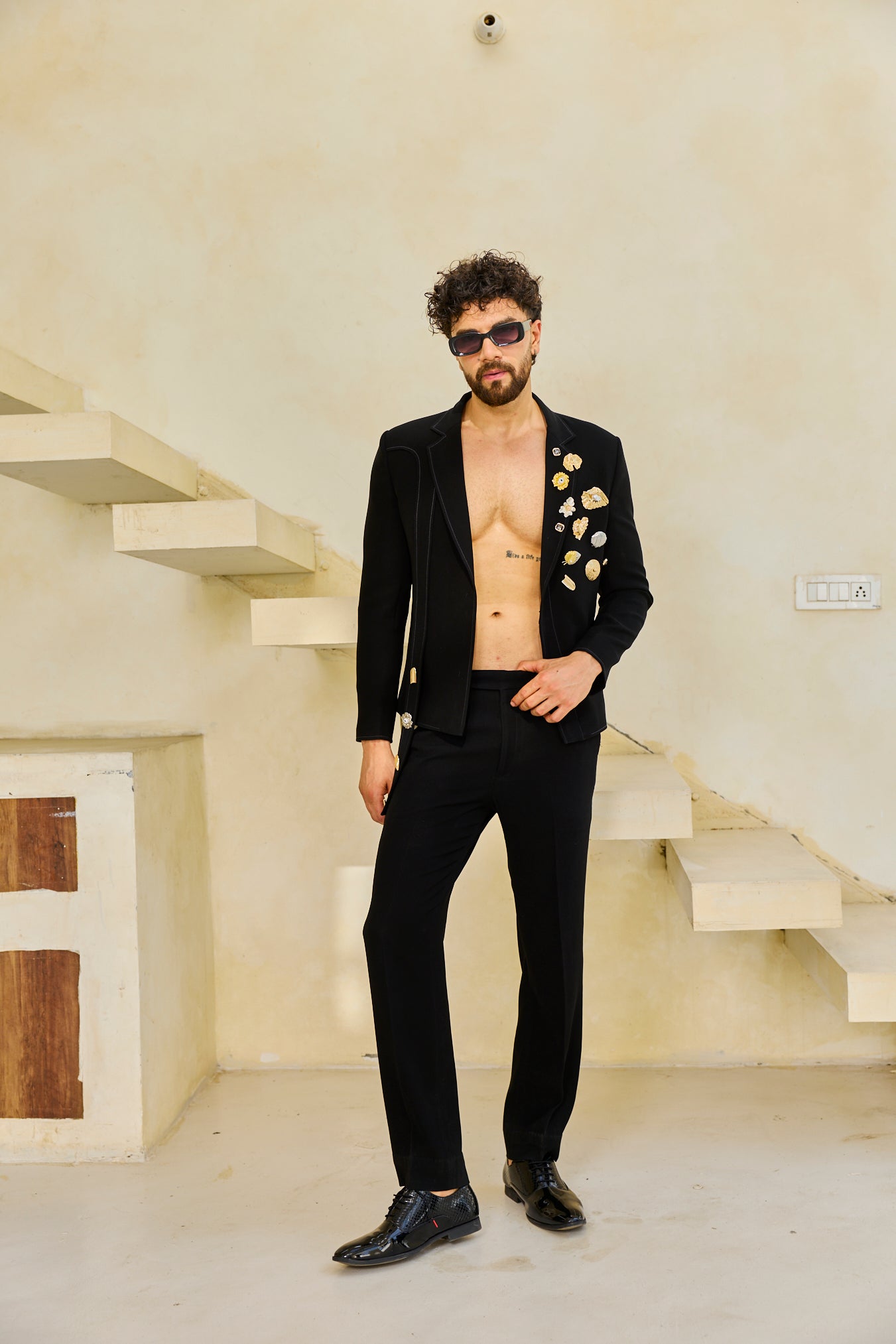 The Obsidian Marine Embellished Suit