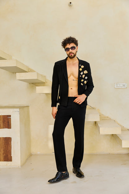 The Obsidian Marine Embellished Suit