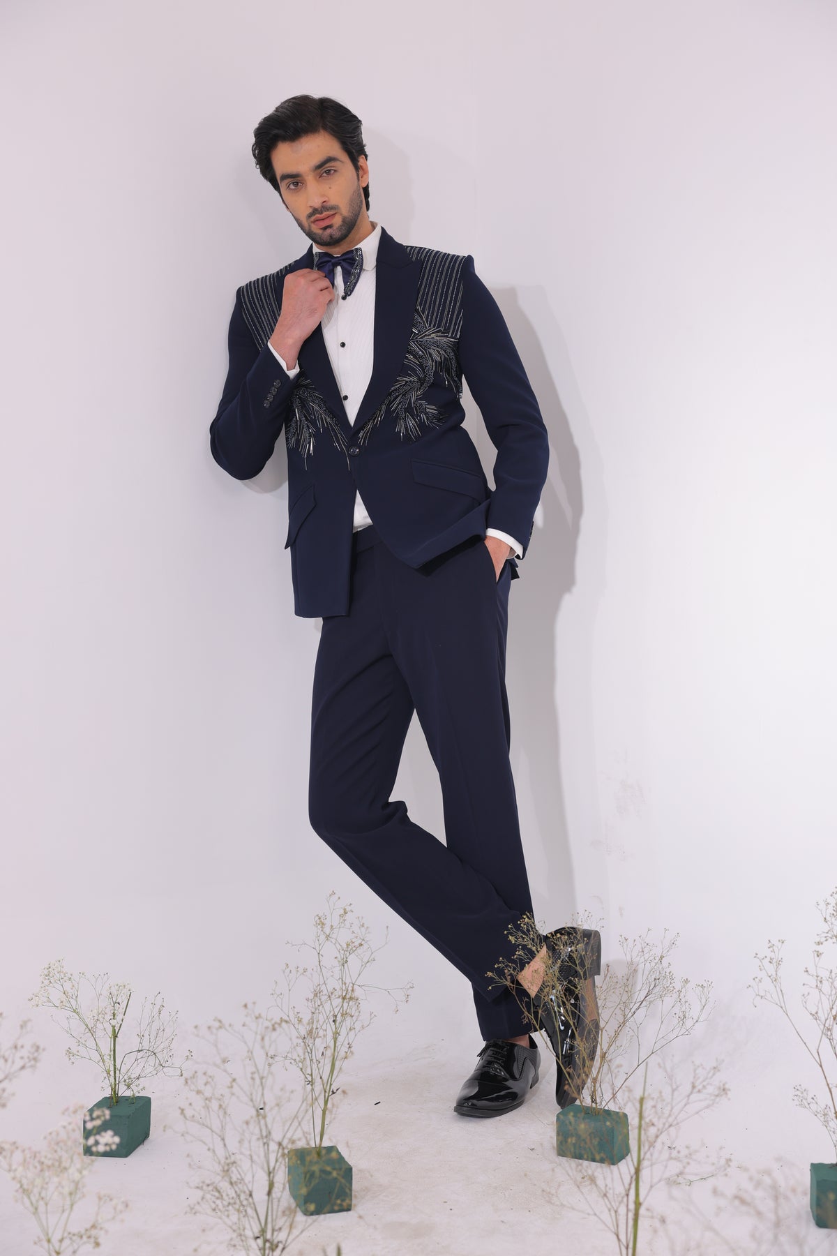 The Azure Flare Tailored Tuxedo Set