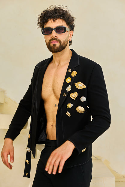 The Obsidian Marine Embellished Suit