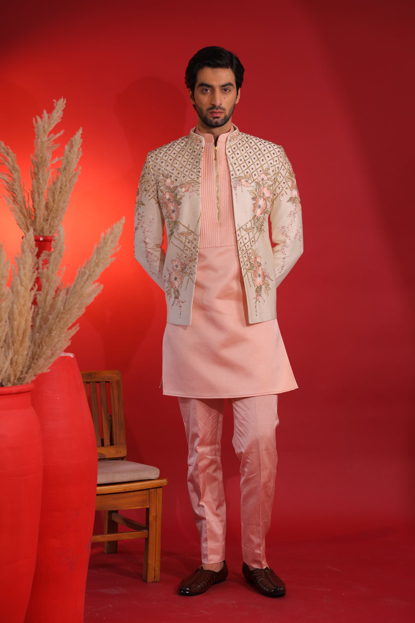 The Imperial Bloom Open Jacket Ensemble