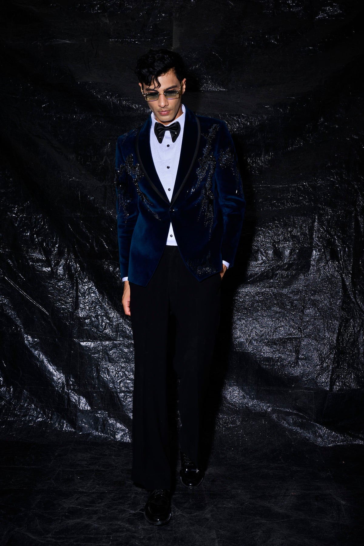 Royal Midnight Velvet Suit