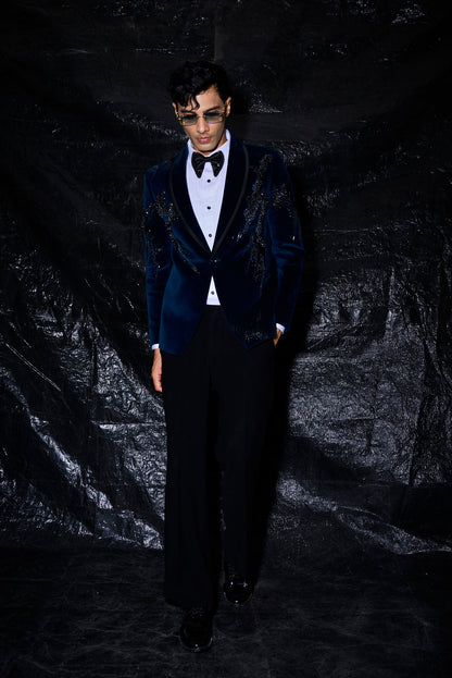 Royal Midnight Velvet Suit