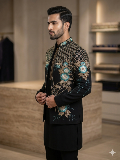 The Imperial Bloom Open Jacket set