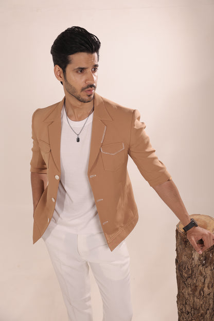 Desert Ochre Tailored Two-Piece Suit